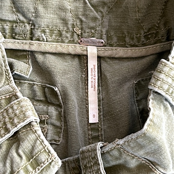 Free People Military Shorts Green Size 0 - Picture 8 of 9